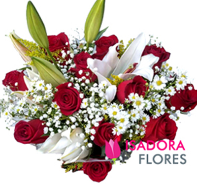 Buquê lírios e Rosas