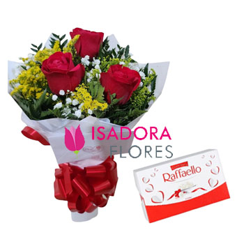 Rosas com Chocolate