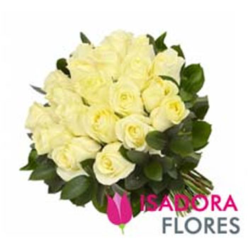 Buquê rosas brancas